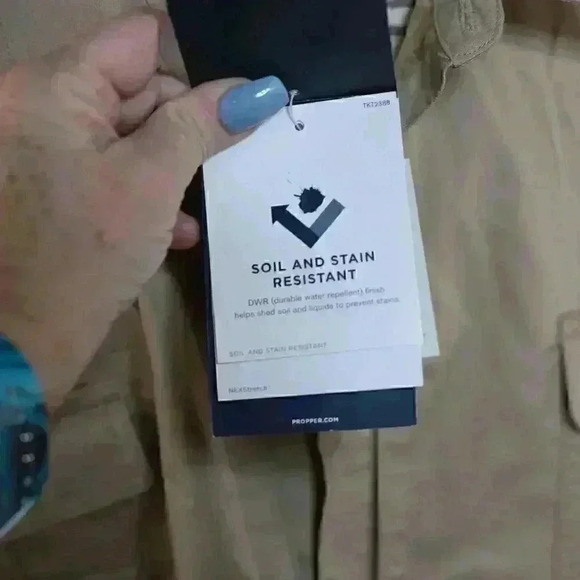 NWT Propper 3XL Kinetic Long Sleeve Tactical button down shirt Khaki - Picture 8 of 16